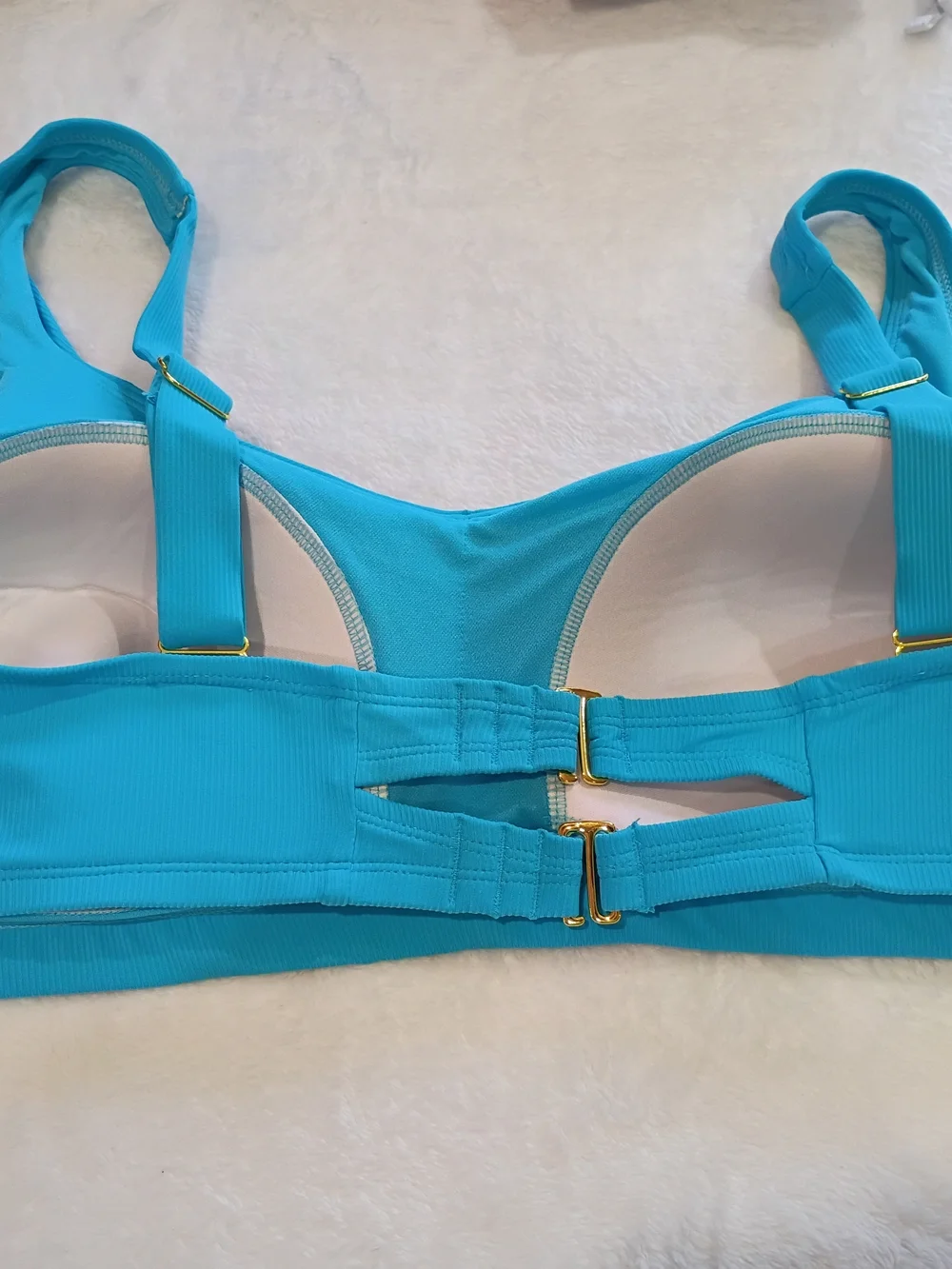 Turquoise Seamless Soft-Cup Bralette - Picture 4 of 5
